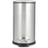 Beldray LA036683SSPEU7 Slimline D-Shaped Pedal Bin  5-Litre, Silver