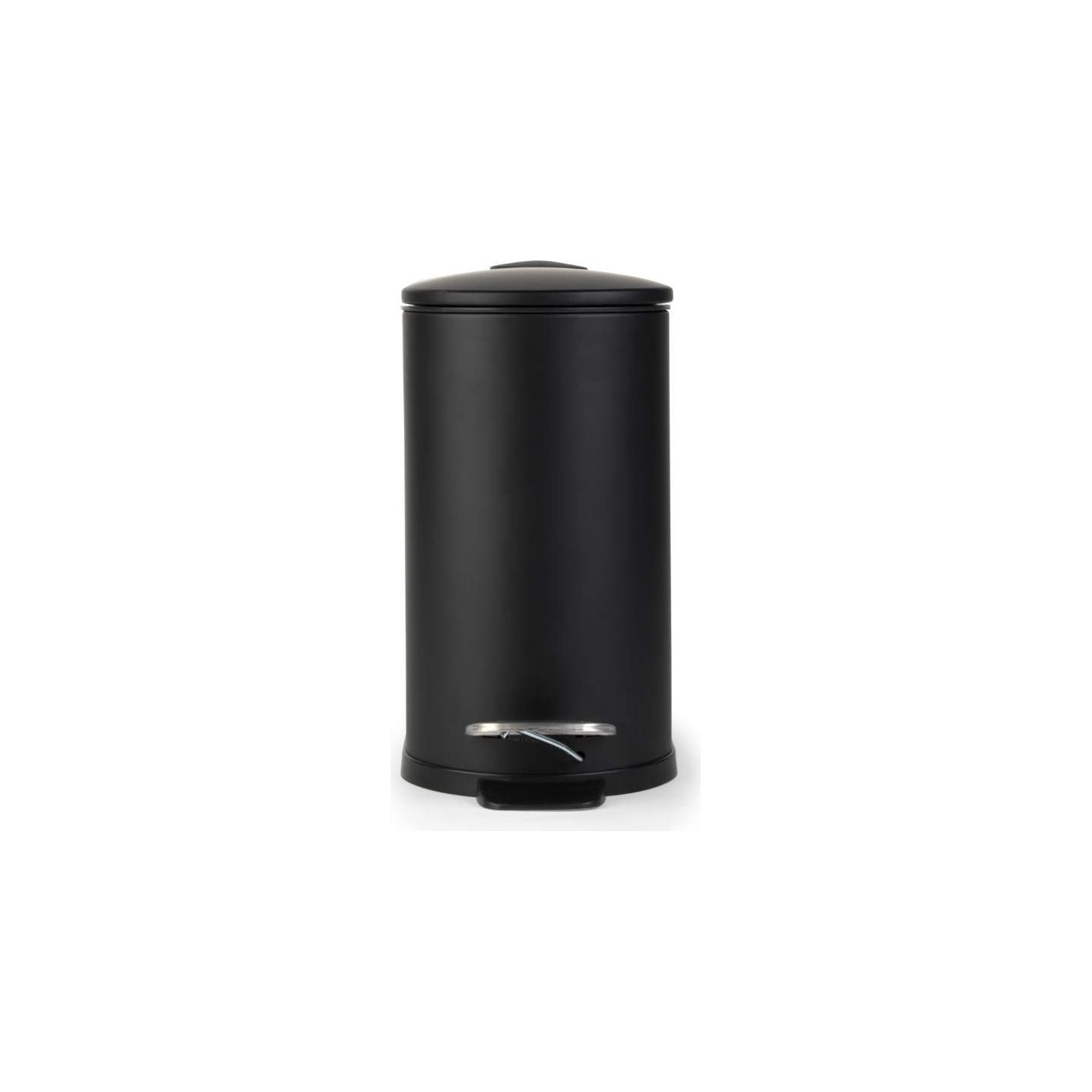Beldray LA036690BLKPEU7  Slimline D-Shaped Pedal Bin  5-Litre, Black