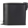 Beldray LA036690BLKPEU7  Slimline D-Shaped Pedal Bin  5-Litre, Black