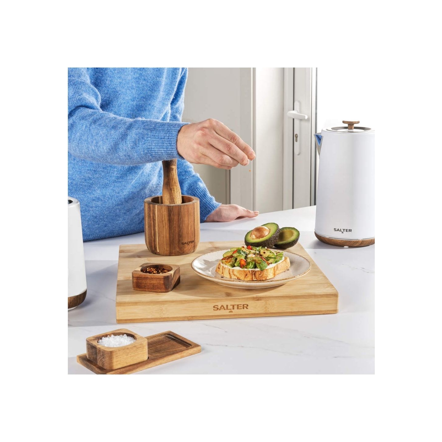 Salter BW127821EU7 Toronto Salt & Pepper Pinch Pots