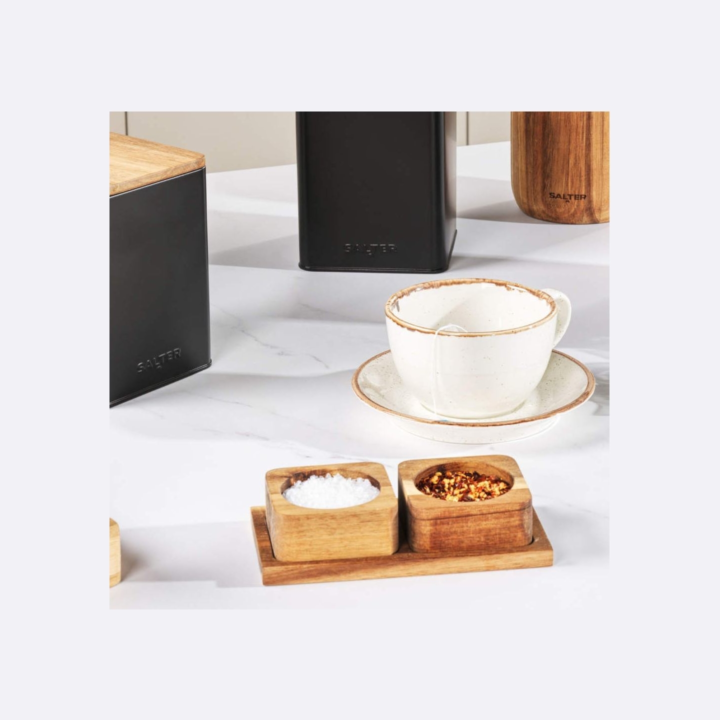 Salter BW127821EU7 Toronto Salt & Pepper Pinch Pots