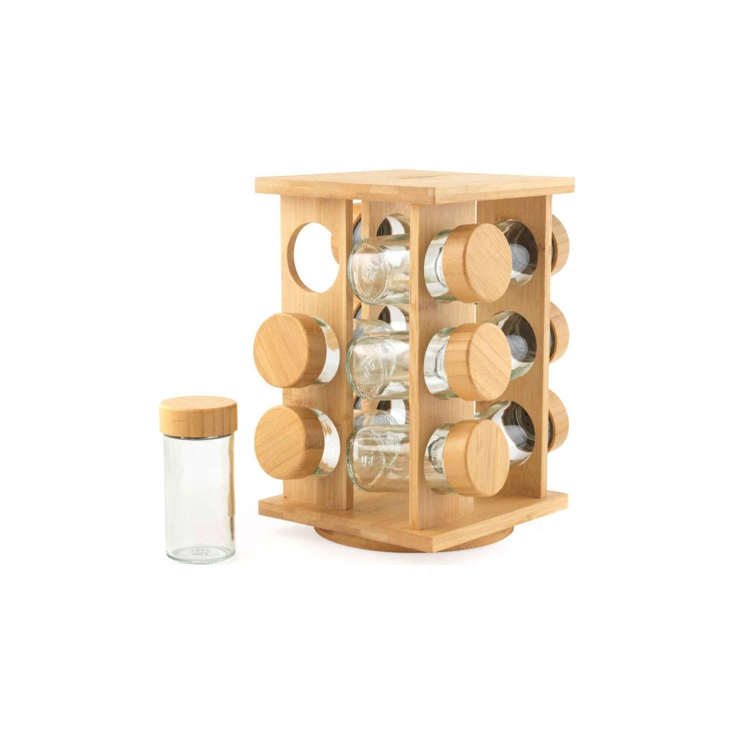 Salter BW14238 Bamboo Rotating Spice Rack