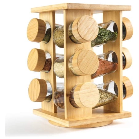 Salter BW14238 Bamboo Rotating Spice Rack