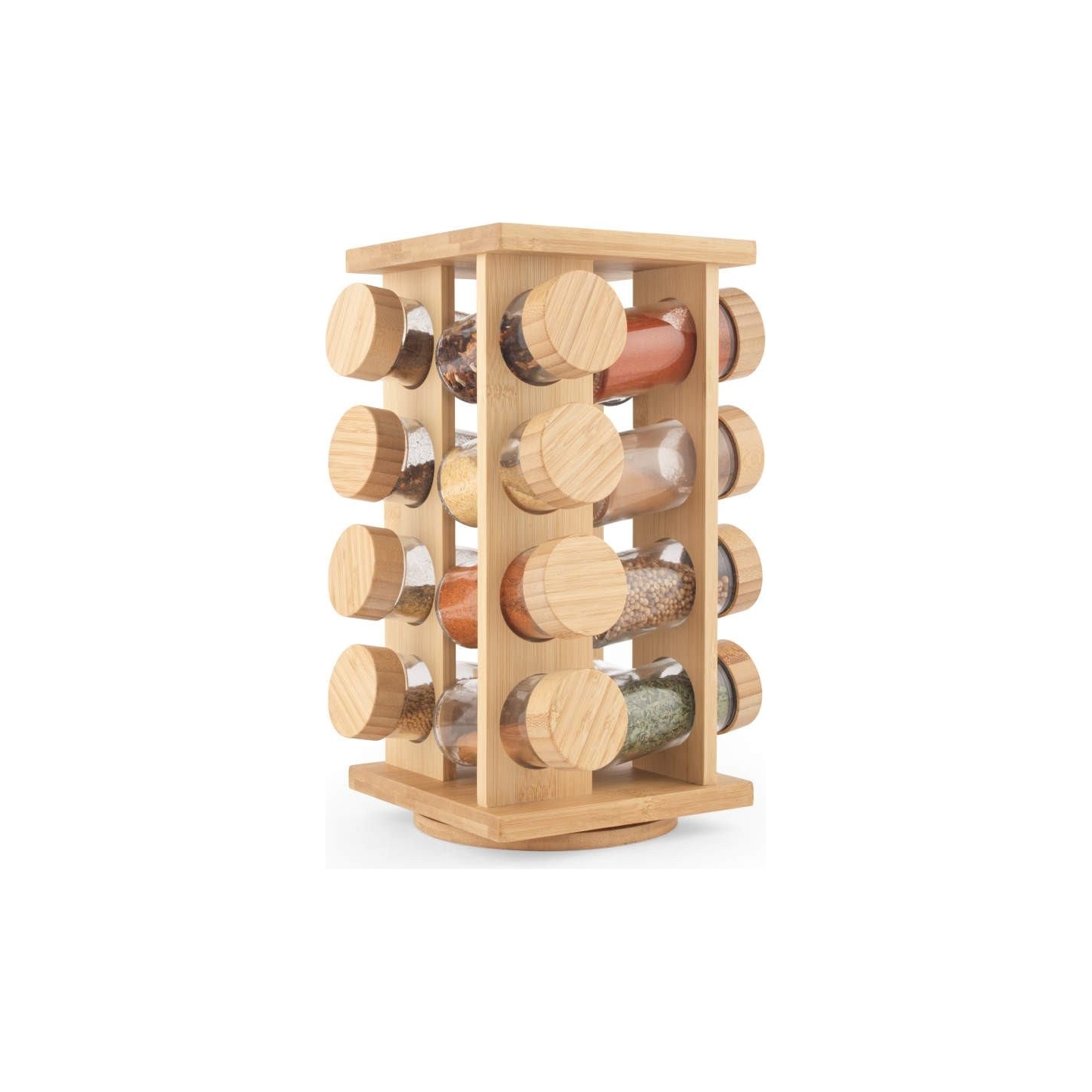 Salter BW127771 Bamboo Rotating Spice Rack
