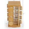 Salter BW127771 Bamboo Rotating Spice Rack