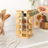 Salter BW127771 Bamboo Rotating Spice Rack