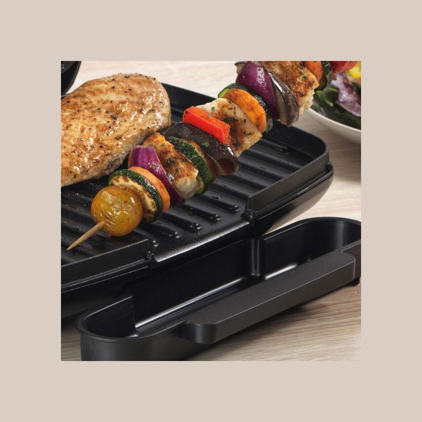Petra PT4366MBLKVDE Health grill black
