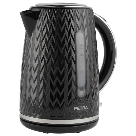 Petra PT3864BLKVDEEU10 Chevron Jug Kettle black