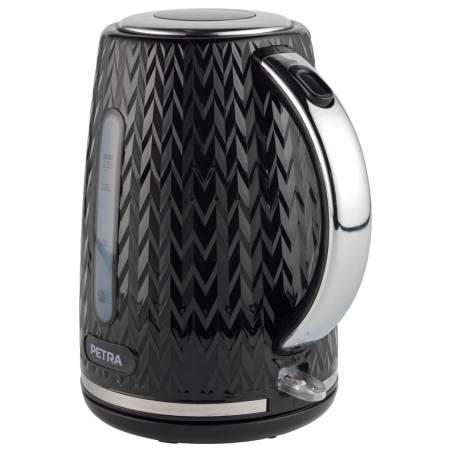 Petra PT3864BLKVDEEU10 Chevron Jug Kettle black