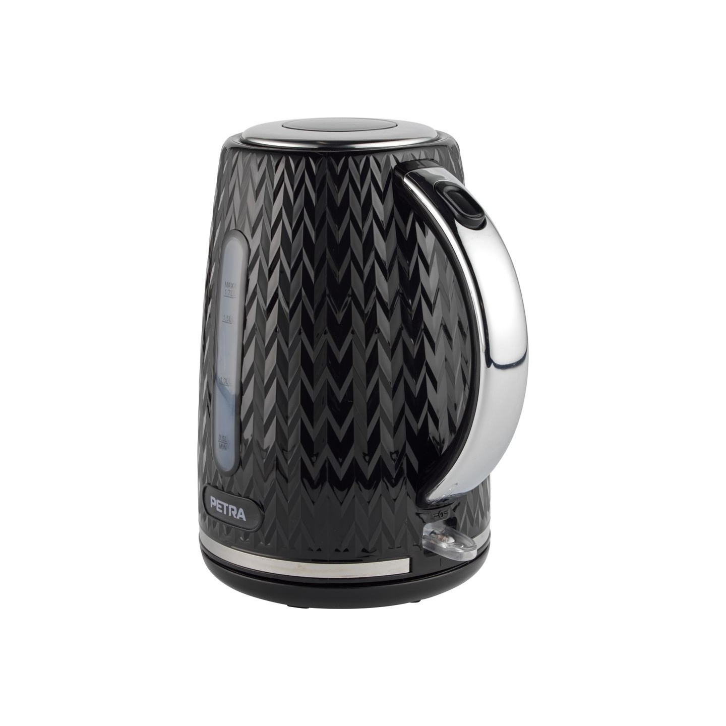 Petra PT3864BLKVDEEU10 Chevron Jug Kettle black