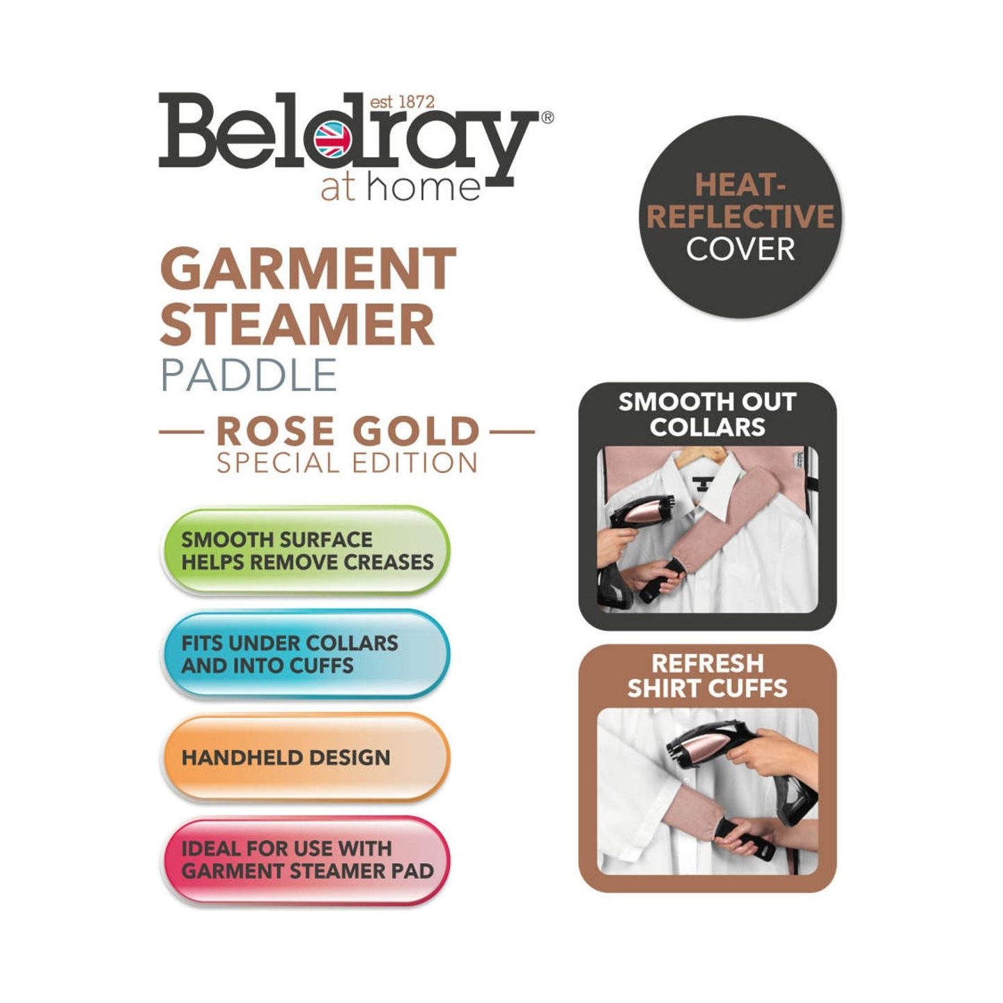 Beldray LA031534ROSEFEU7 Garment Steamer paddle