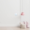Spring One Gang, One Way Touch Switch, Glass White