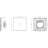 Spring One Gang, One Way Touch Switch, Glass White