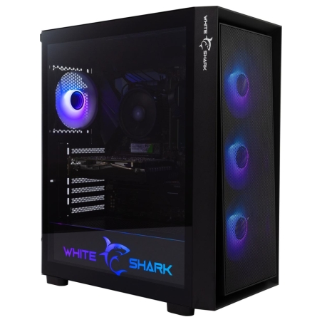 White Shark GCC-2401 Warhead-3 Black 4 Fans 12cm RGB