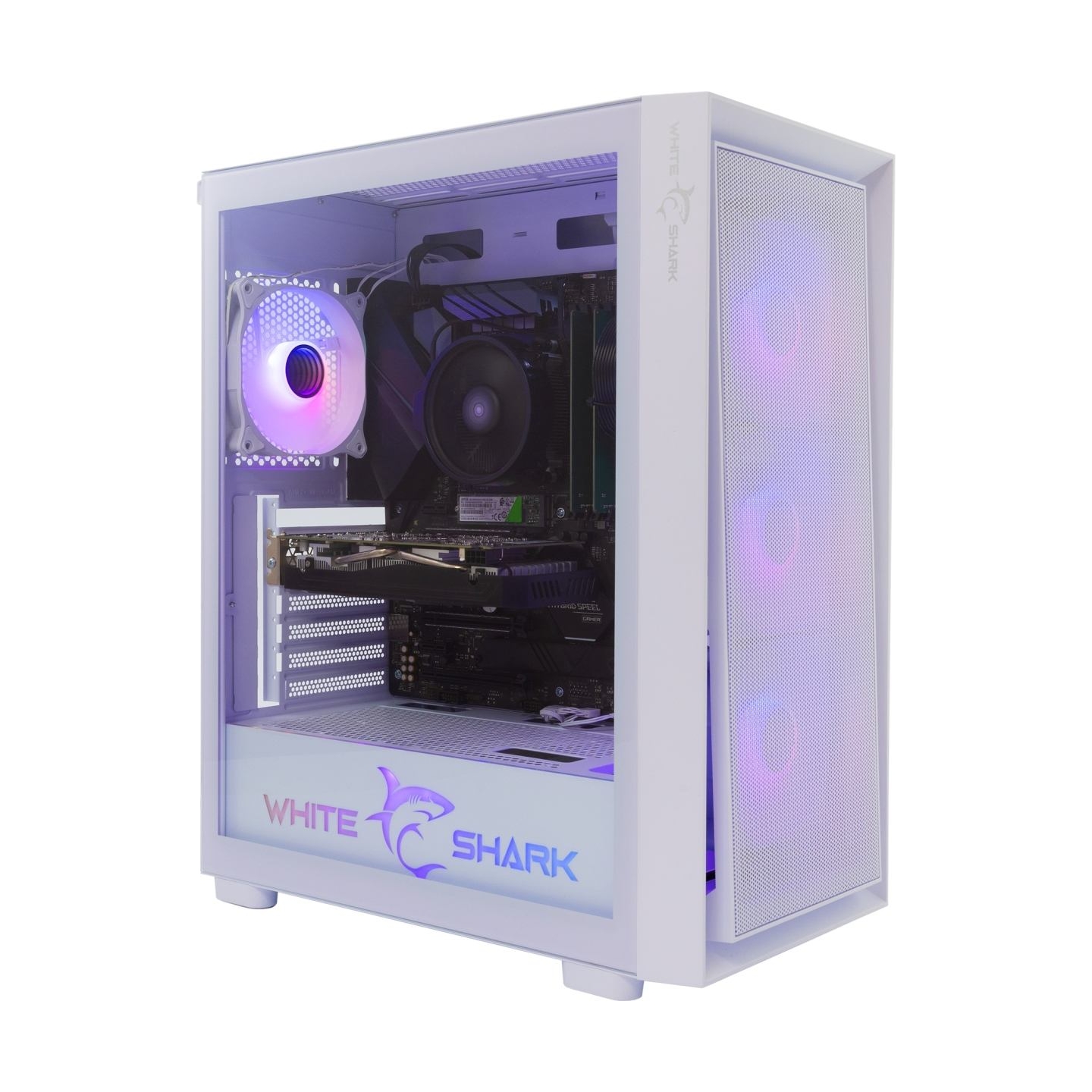 White Shark GCC-2401 Warhead-3 White 4 Fans 12cm RGB