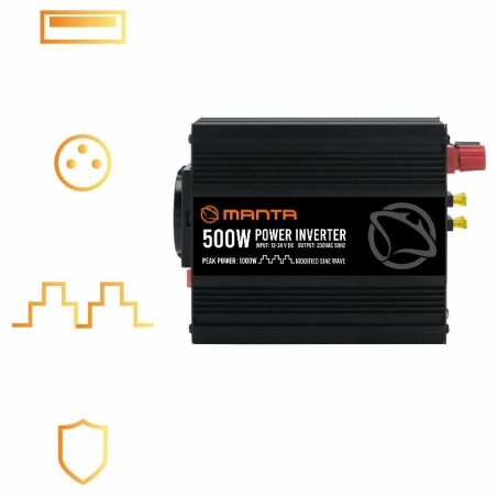 Manta MPI500M Power Inverter 500W/1000W DC to AC