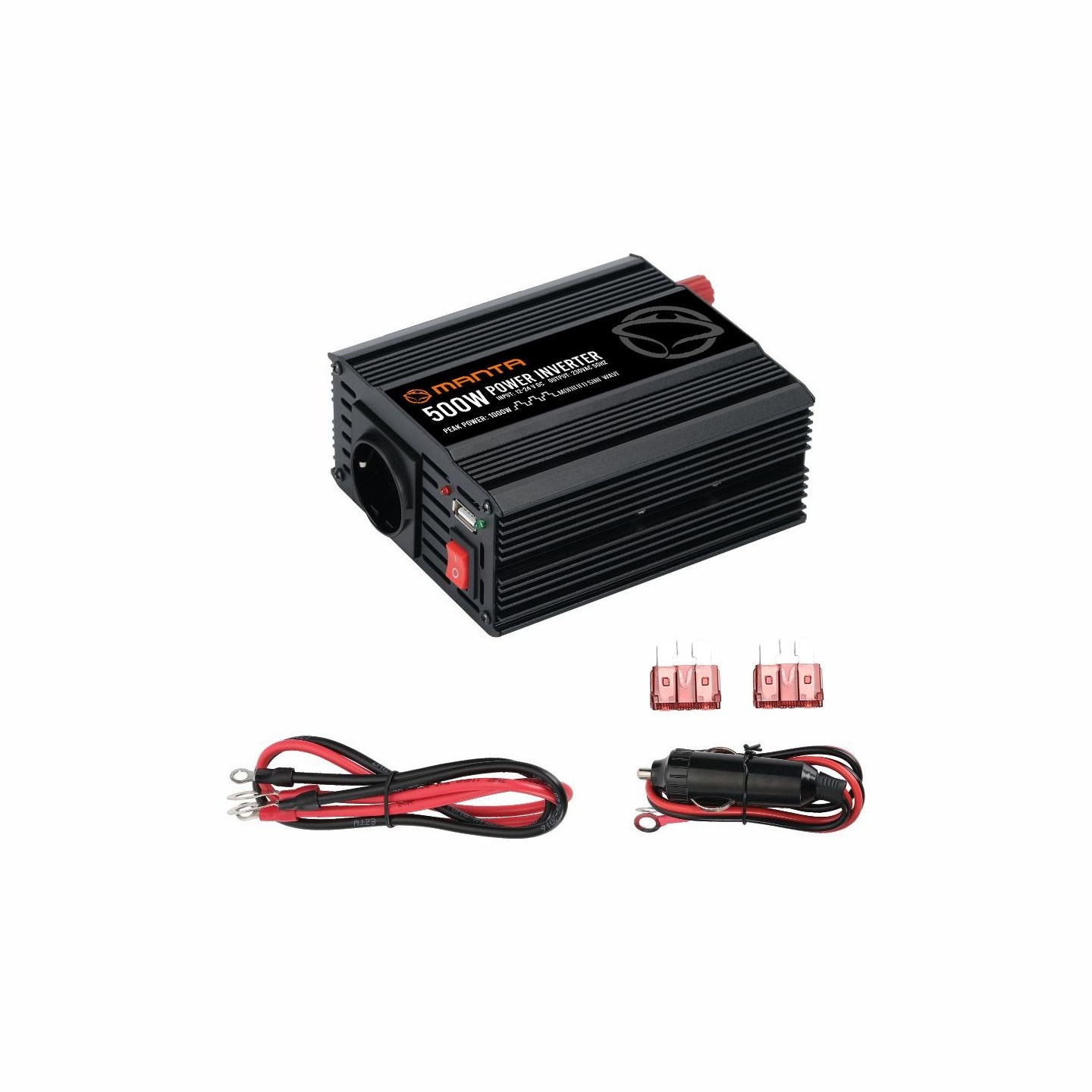Manta MPI500M Power Inverter 500W/1000W DC to AC