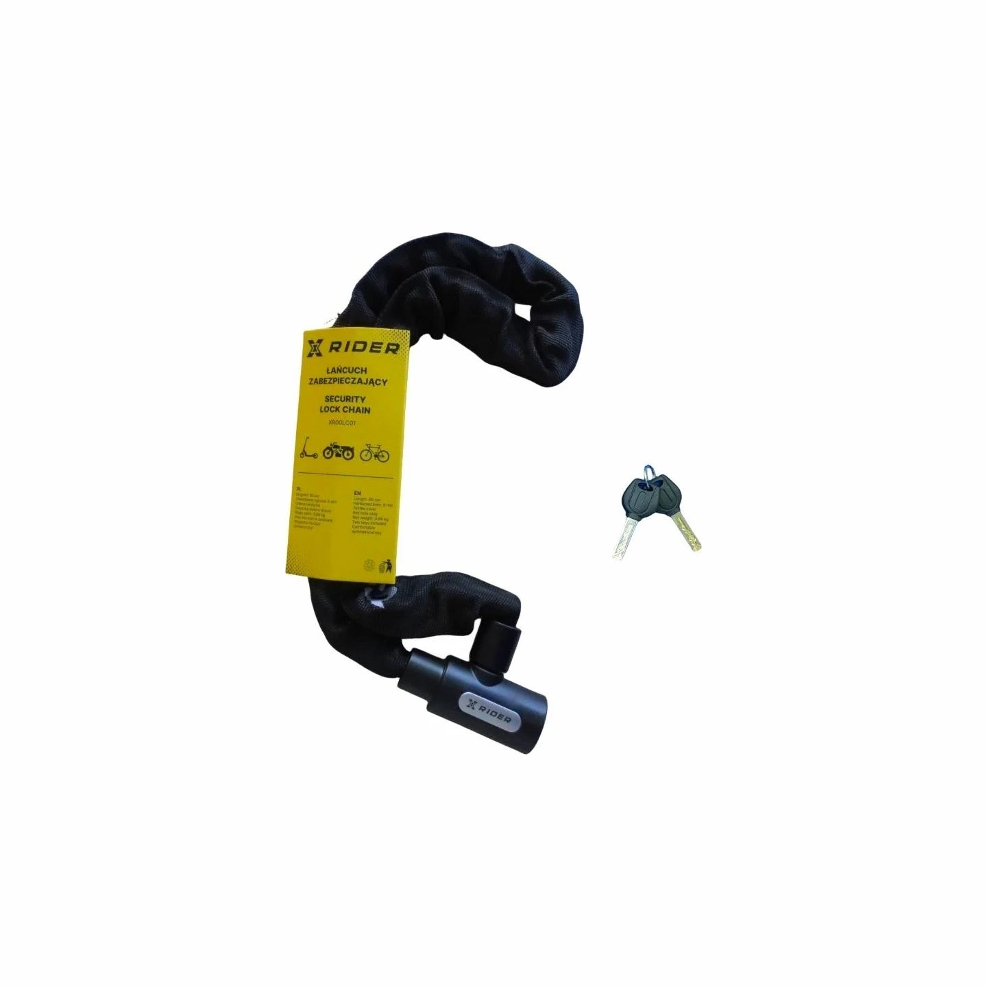 Manta XRIDER XR00LC01 Chain Bicycle Lock 6x900mm