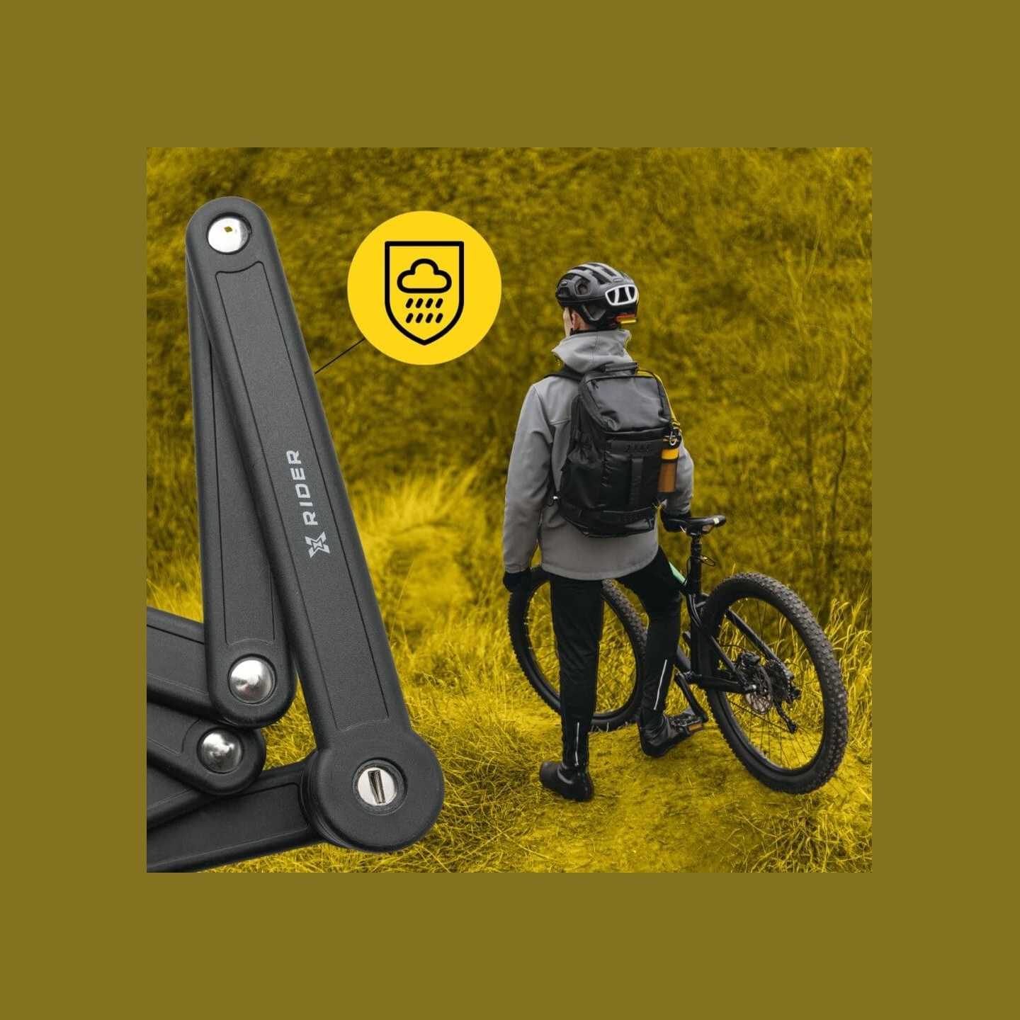 Manta XRIDER XR00FL01 Segmented Folding Bike Lock for Frame