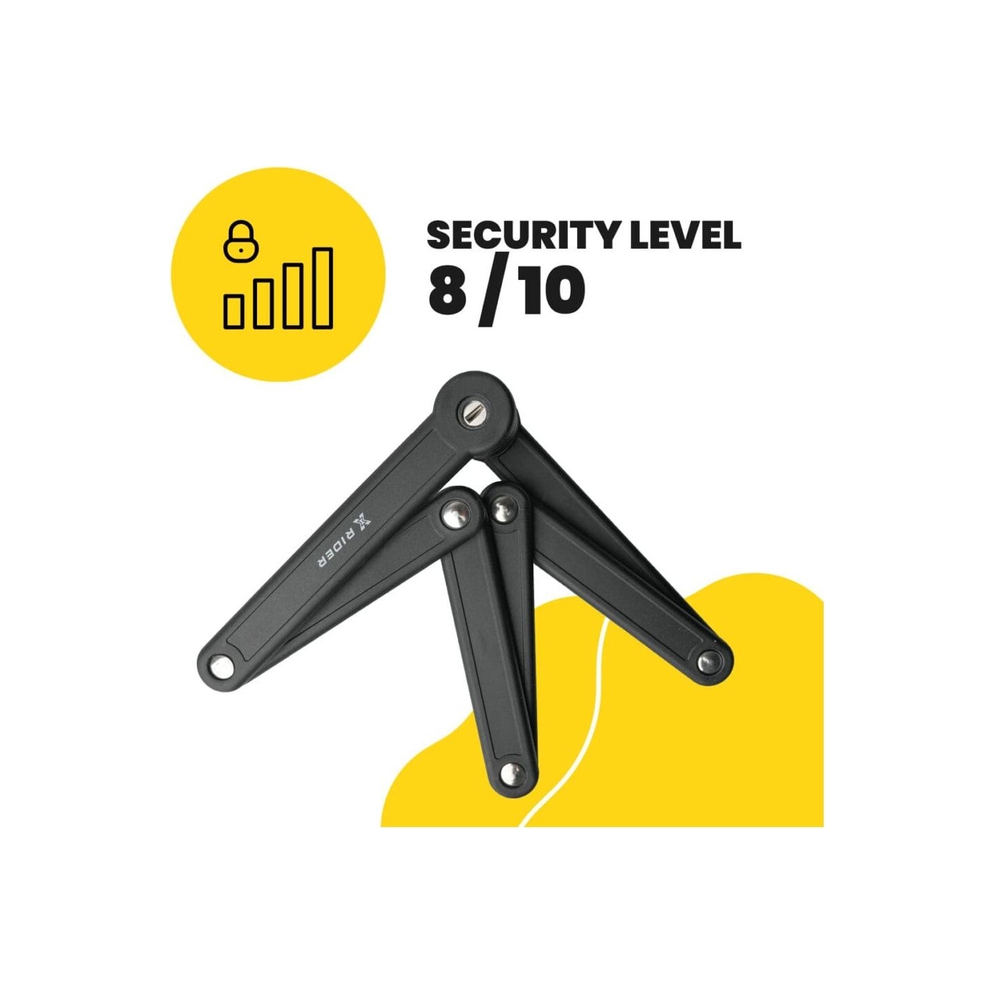 Manta XRIDER XR00FL01 Segmented Folding Bike Lock for Frame