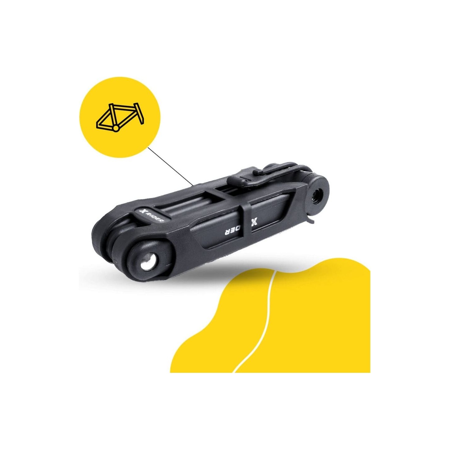 Manta XRIDER XR00FL01 Segmented Folding Bike Lock for Frame