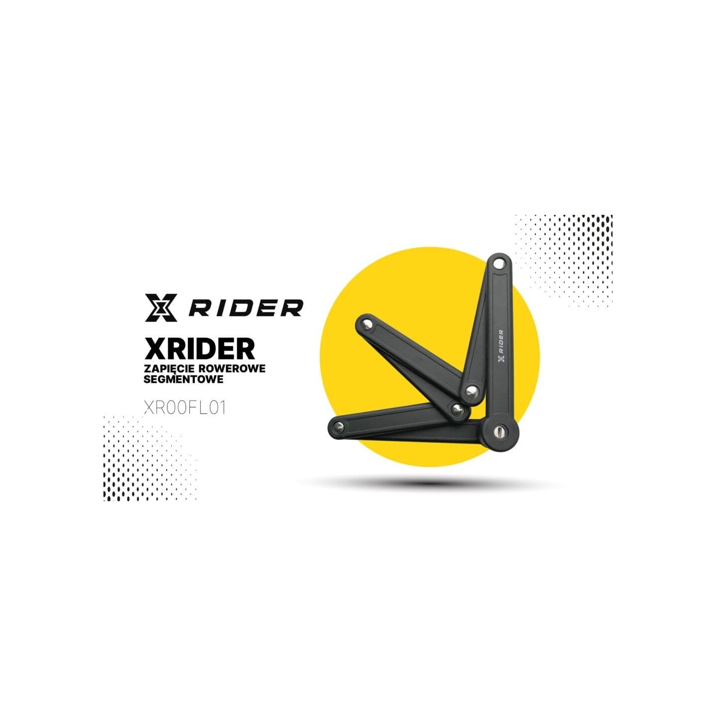 Manta XRIDER XR00FL01 Segmented Folding Bike Lock for Frame