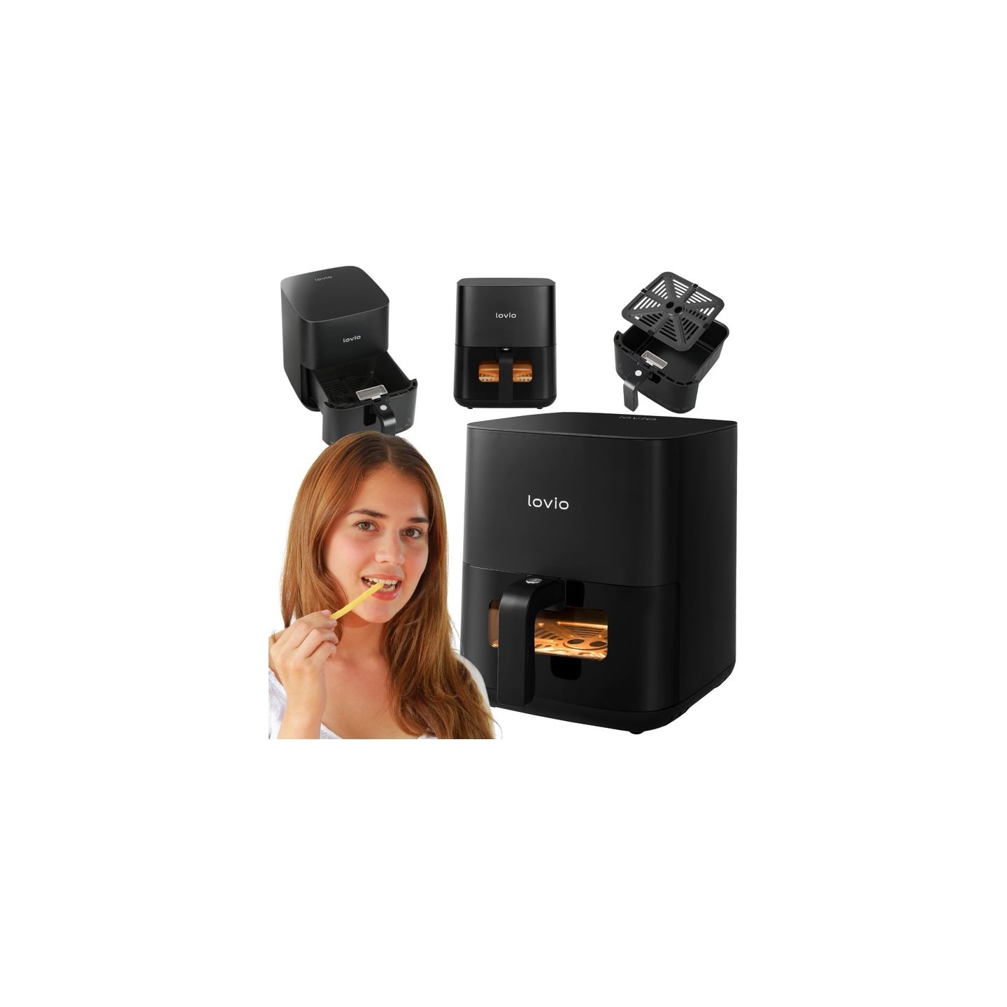 Lovio LVAF001BK PureFry 5L Black