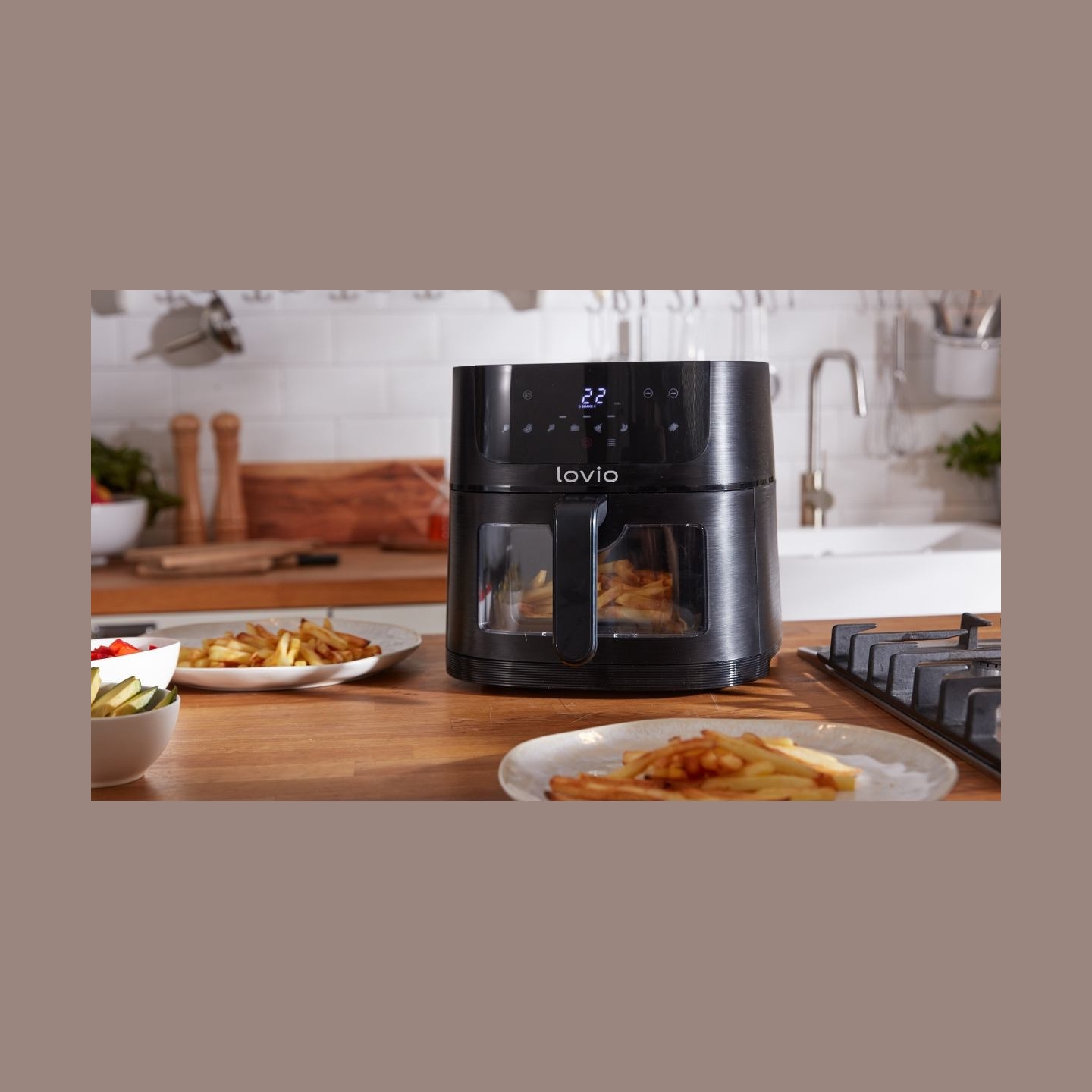 Lovio LVAF002BK PureFry XL Smart 6L Black