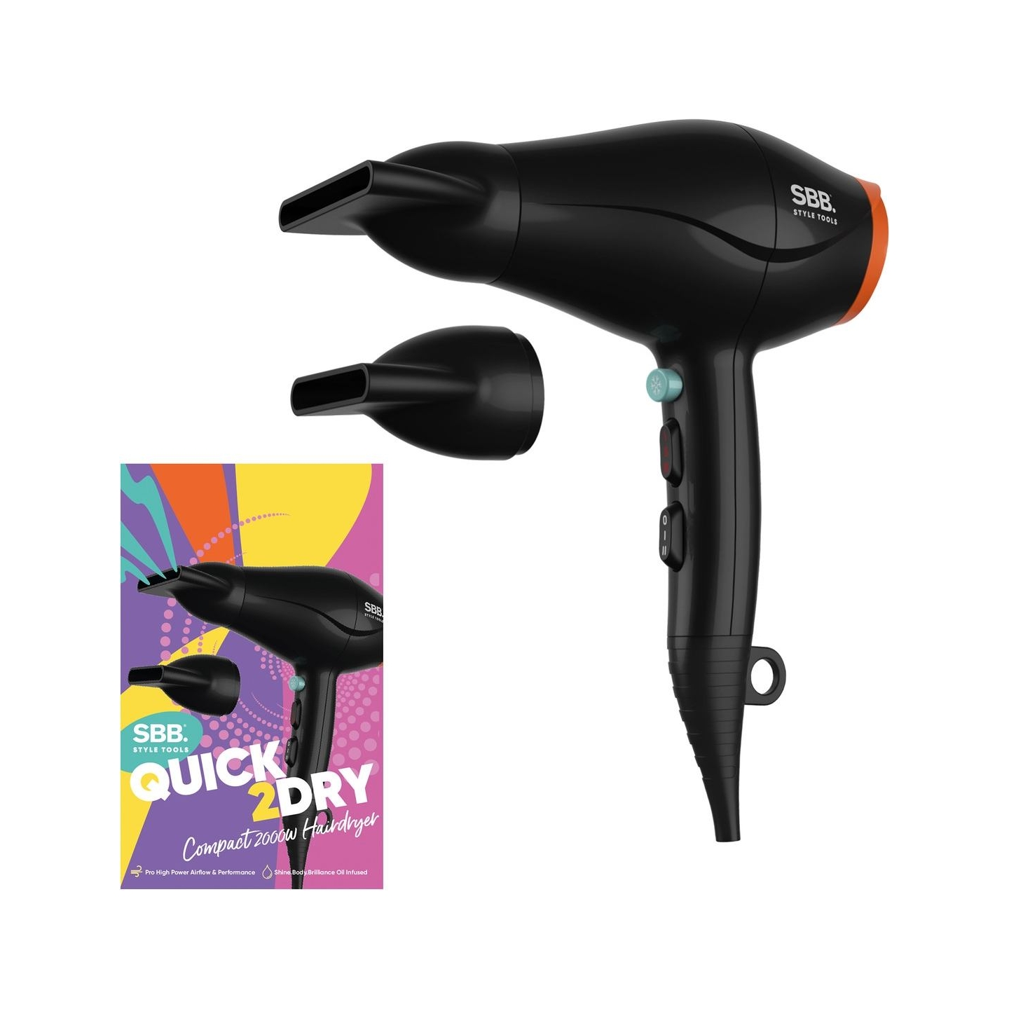 Sbb. SBDR-4000-EU Compact Size Hair Dryer