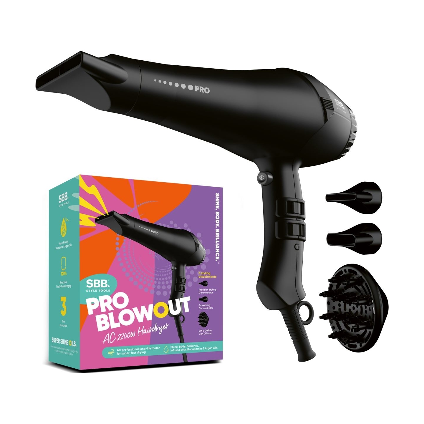 Sbb. SBDR-5750-EU Pro Blowout Hair Dryer