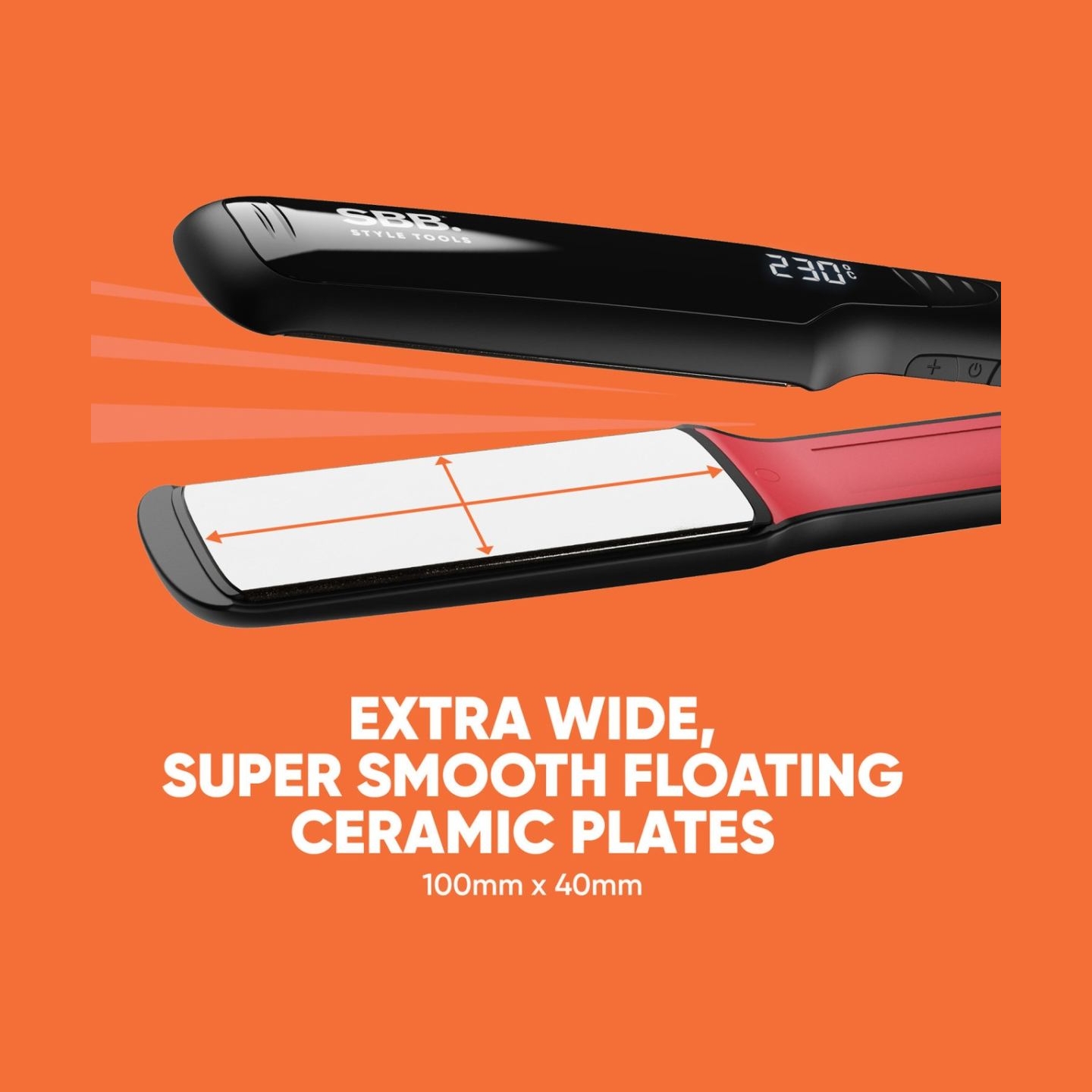 Sbb. SBST-2000-EU Straight Up Shine XL Ceramic Hair Straightener