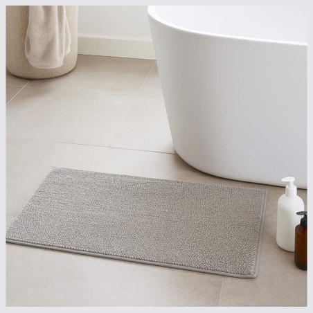 Beldray LA00000099NEU7 Anti-mould Memory Foam Bath Mat 50 x 80 cm, Grey