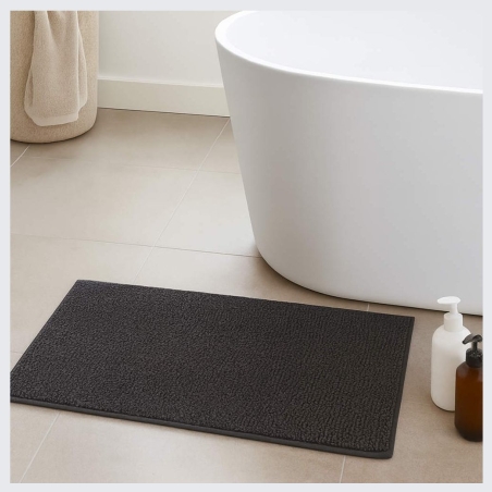 Beldray LA00000099CHEU7 Anti-mould Memory Foam Bath Mat 50 x 80 cm, Grey