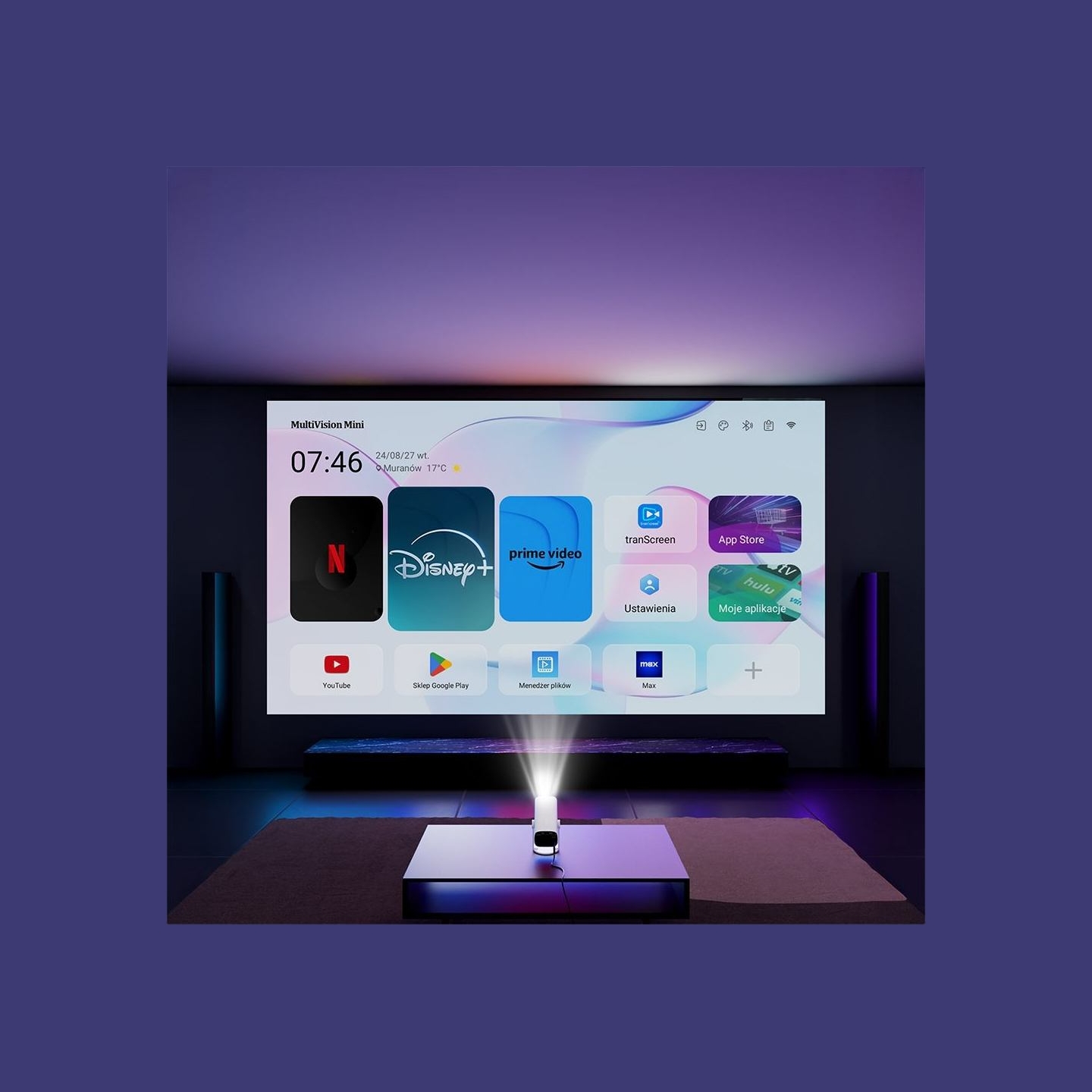 Manta PMA202A24 MultiVision Mini Smart Projector