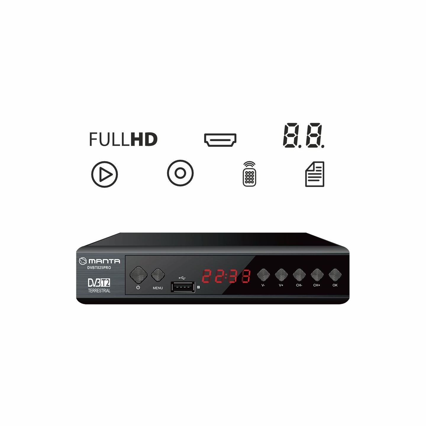 Manta DVBT025PRO DVBT-T2