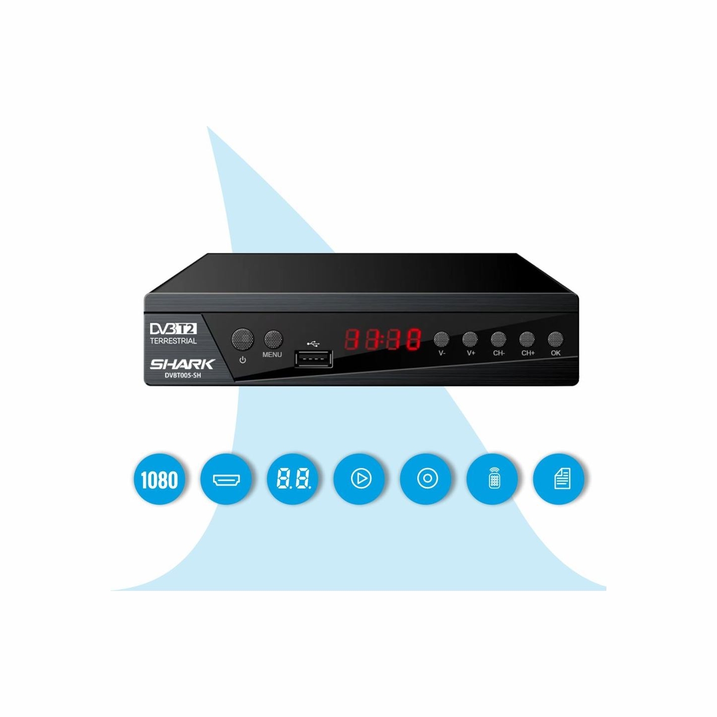 Manta DVBT005-SH Tuner for TV DVBT-T2/HEVC SHARK