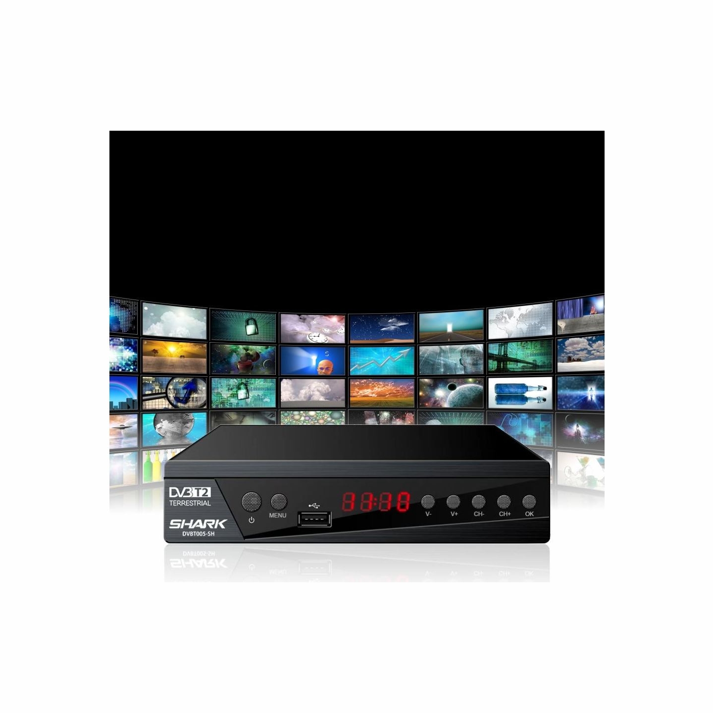 Manta DVBT005-SH Tuner for TV DVBT-T2/HEVC SHARK