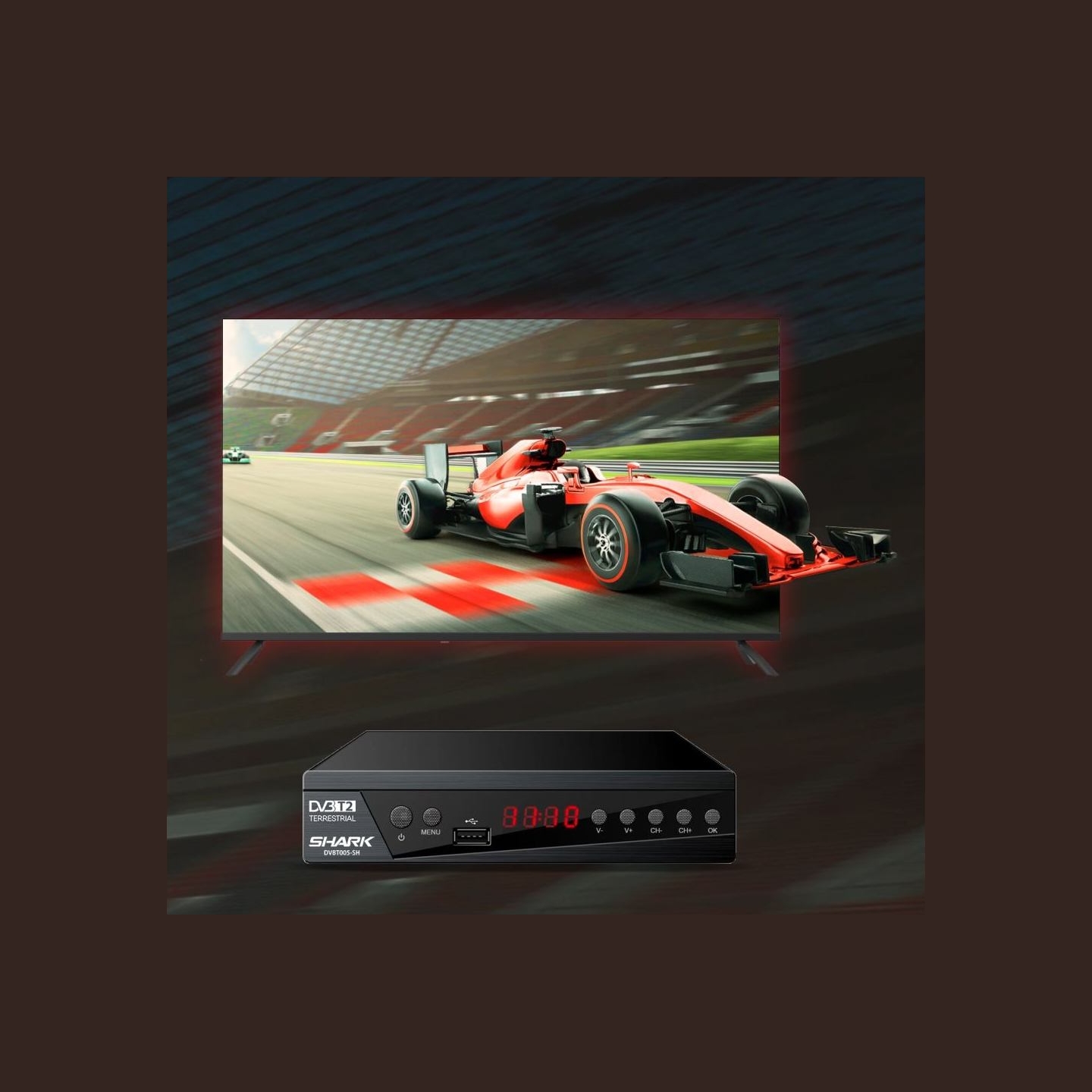 Manta DVBT005-SH Tuner for TV DVBT-T2/HEVC SHARK