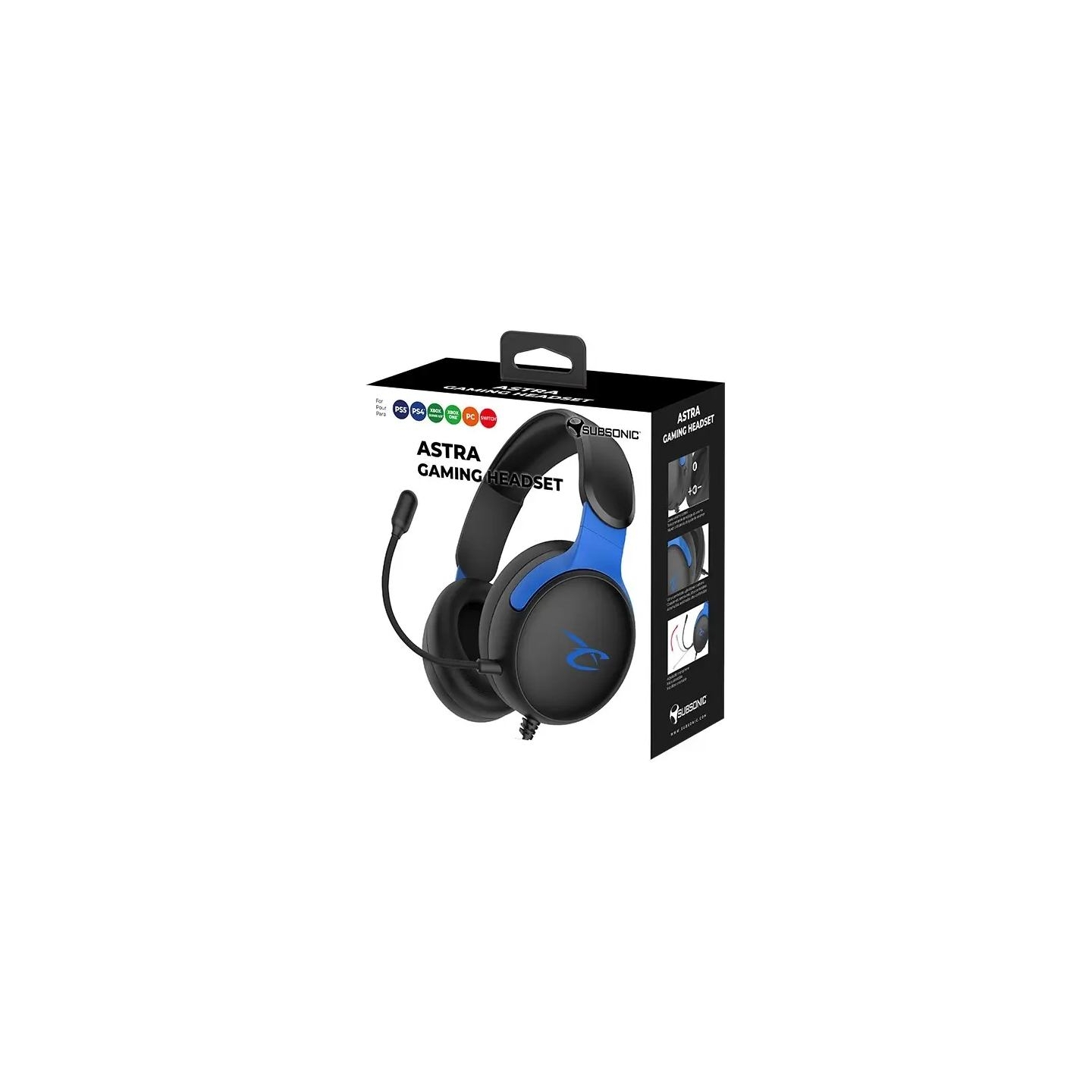 Subsonic Astra Gaming Headset Black/Blue