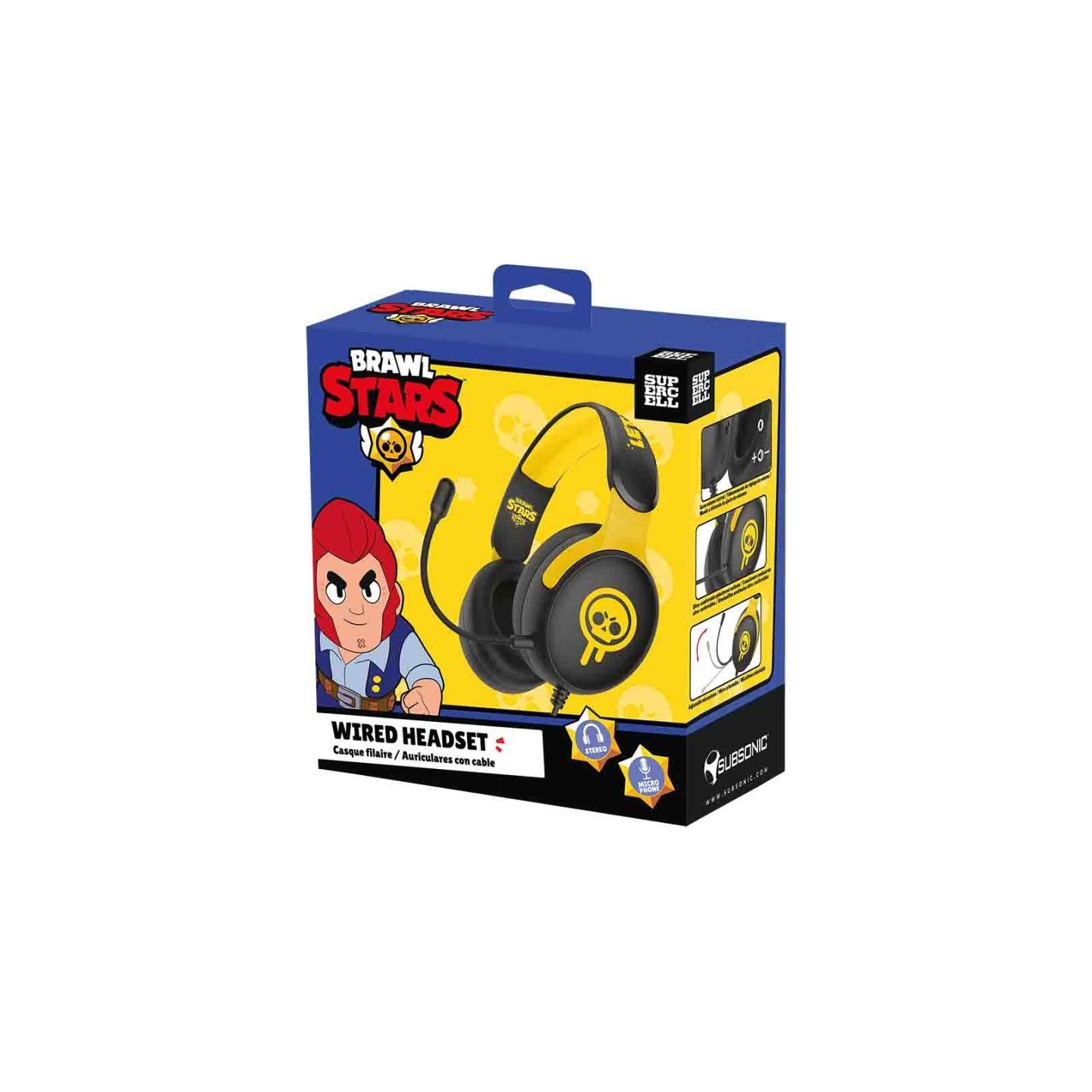Subsonic Gaming Headset Brawl Stars Drippy Skull