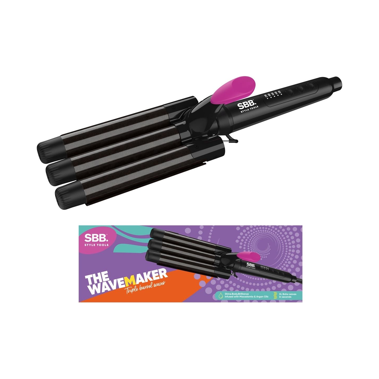 Sbb. SBWV-2000-EU Wavemaker Triple Barrel Waver