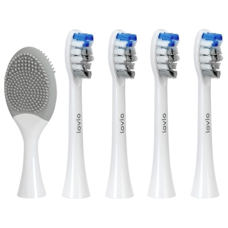 Lovio LVTB124WH-HM SonicProtect PRO Toothbrush Heads Medium White