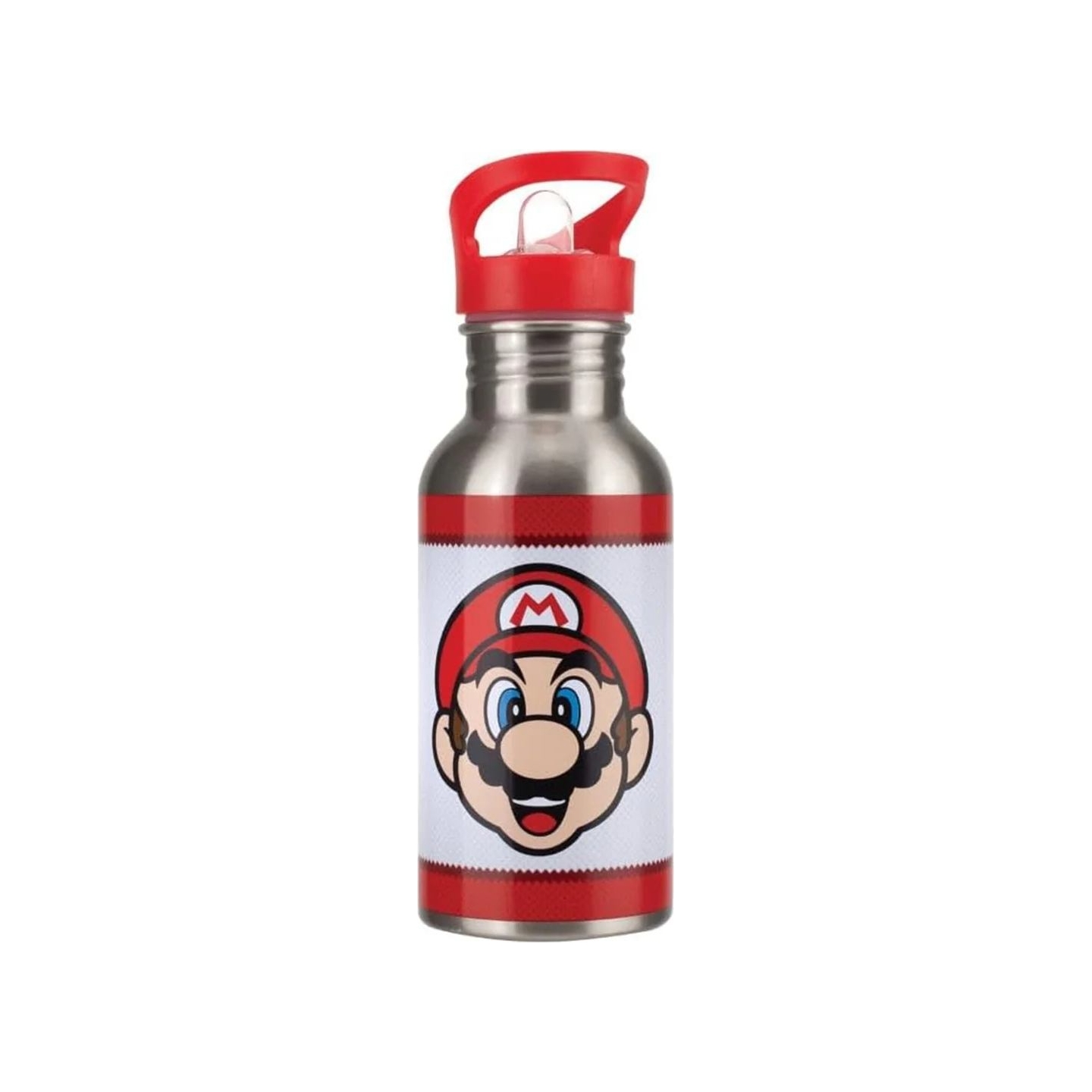 Paladone Super Mario Metal Water Bottle with Straw