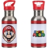 Paladone Super Mario Metal Water Bottle with Straw