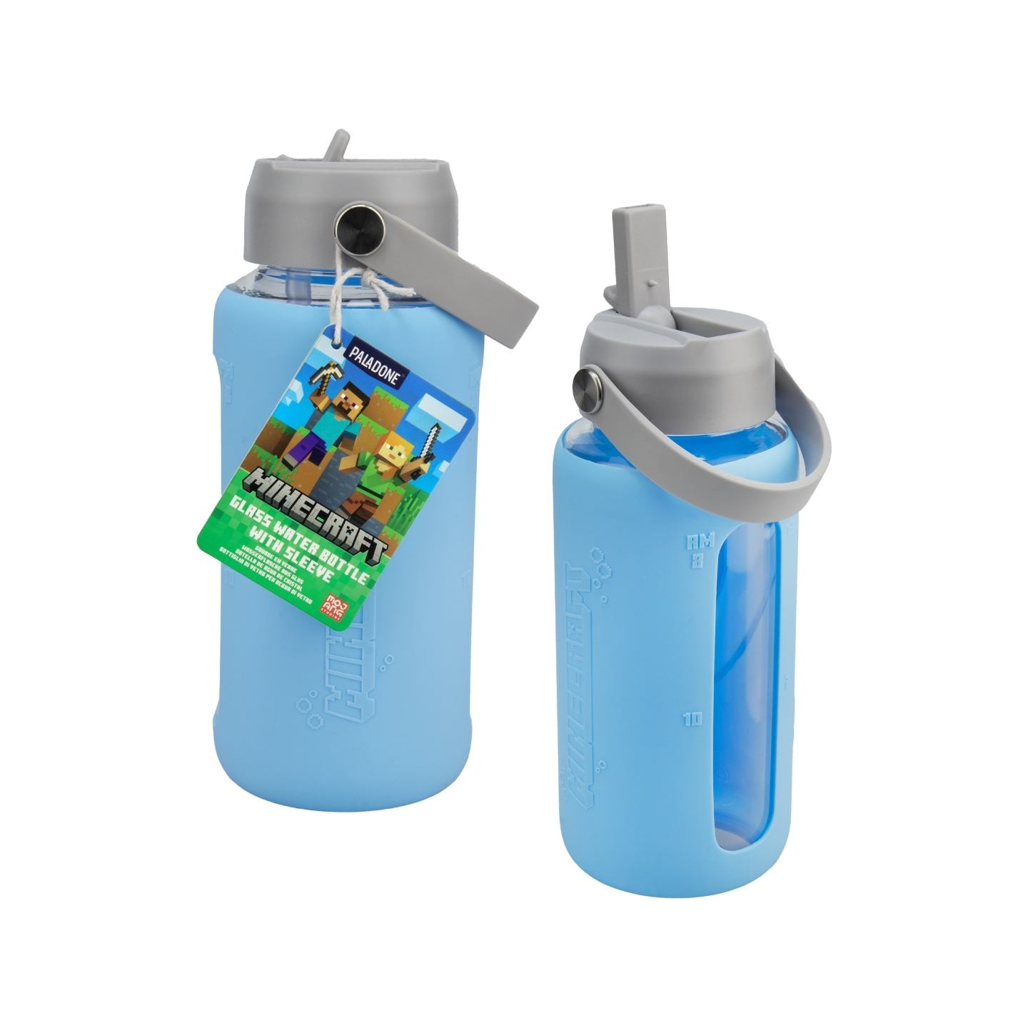 Paladone Minecraft Glass Water Bottle