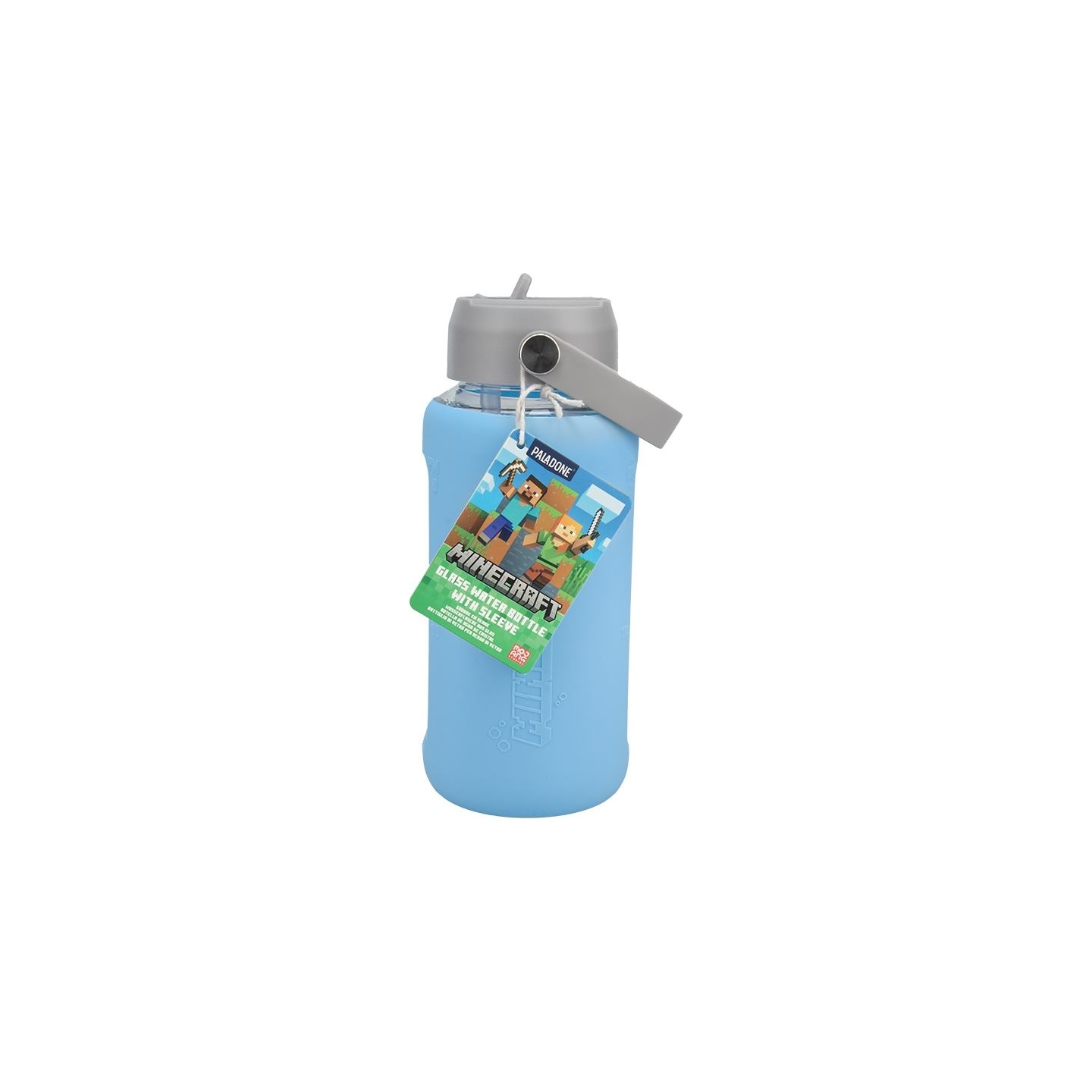 Paladone Minecraft Glass Water Bottle
