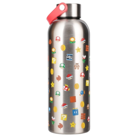 Paladone Super Mario Metal Water Bottle whit Carry Loop