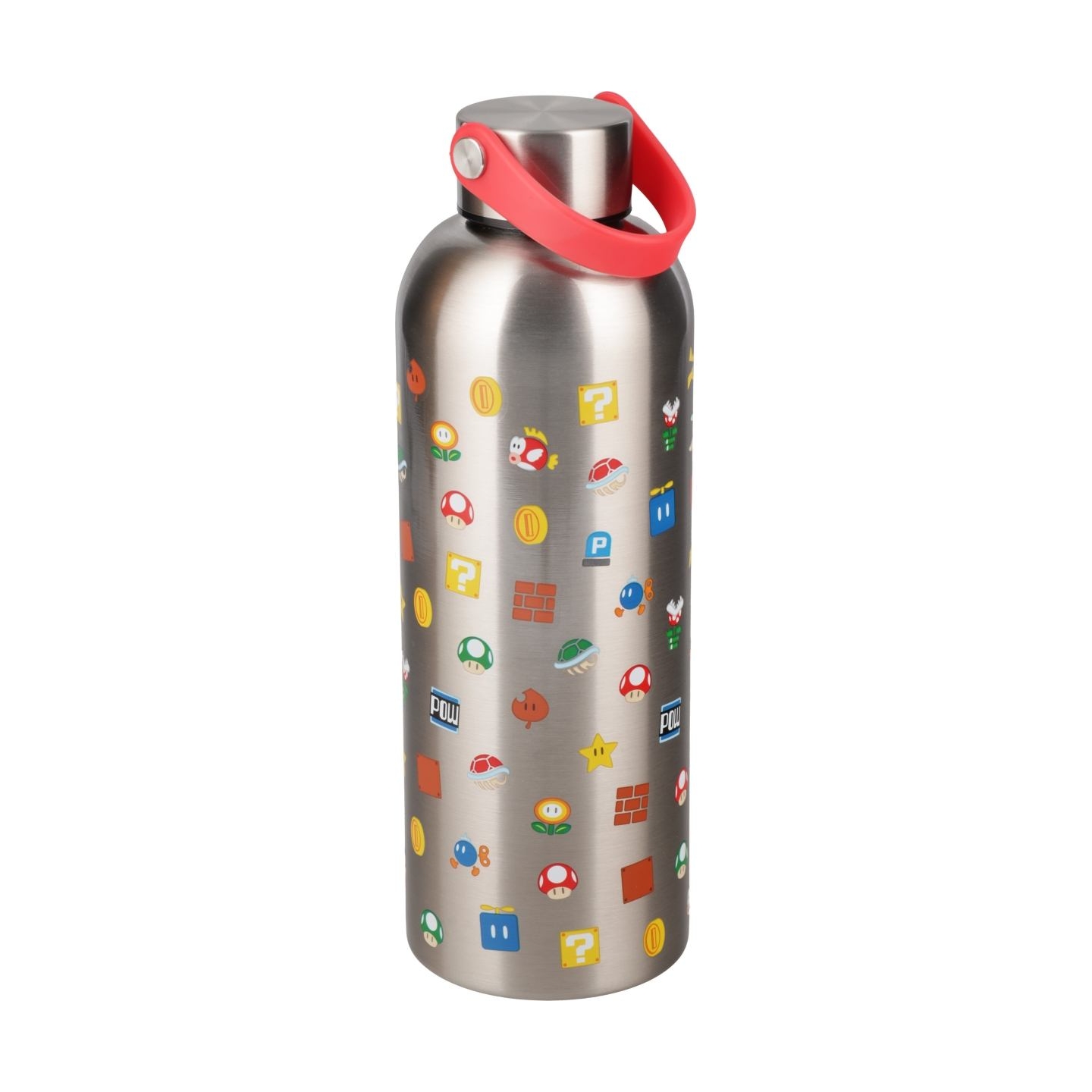 Paladone Super Mario Metal Water Bottle whit Carry Loop