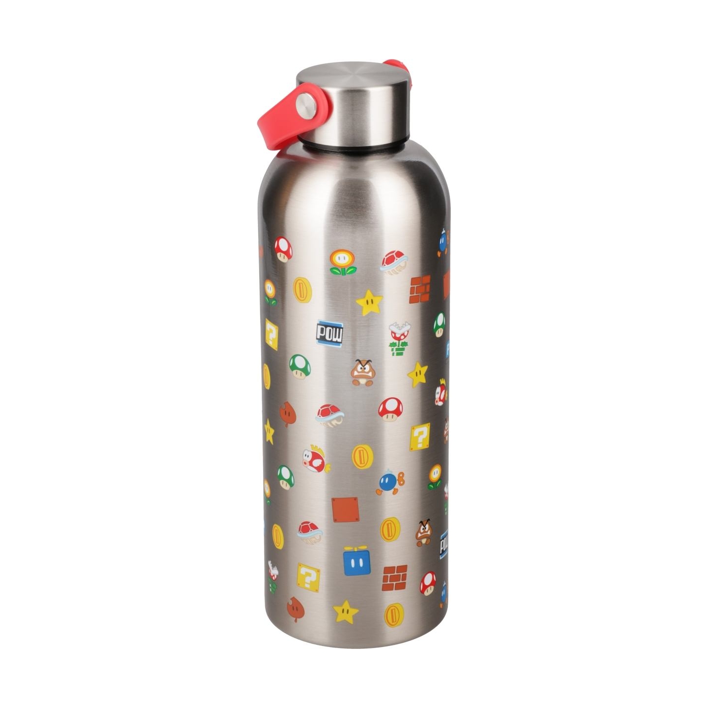 Paladone Super Mario Metal Water Bottle whit Carry Loop