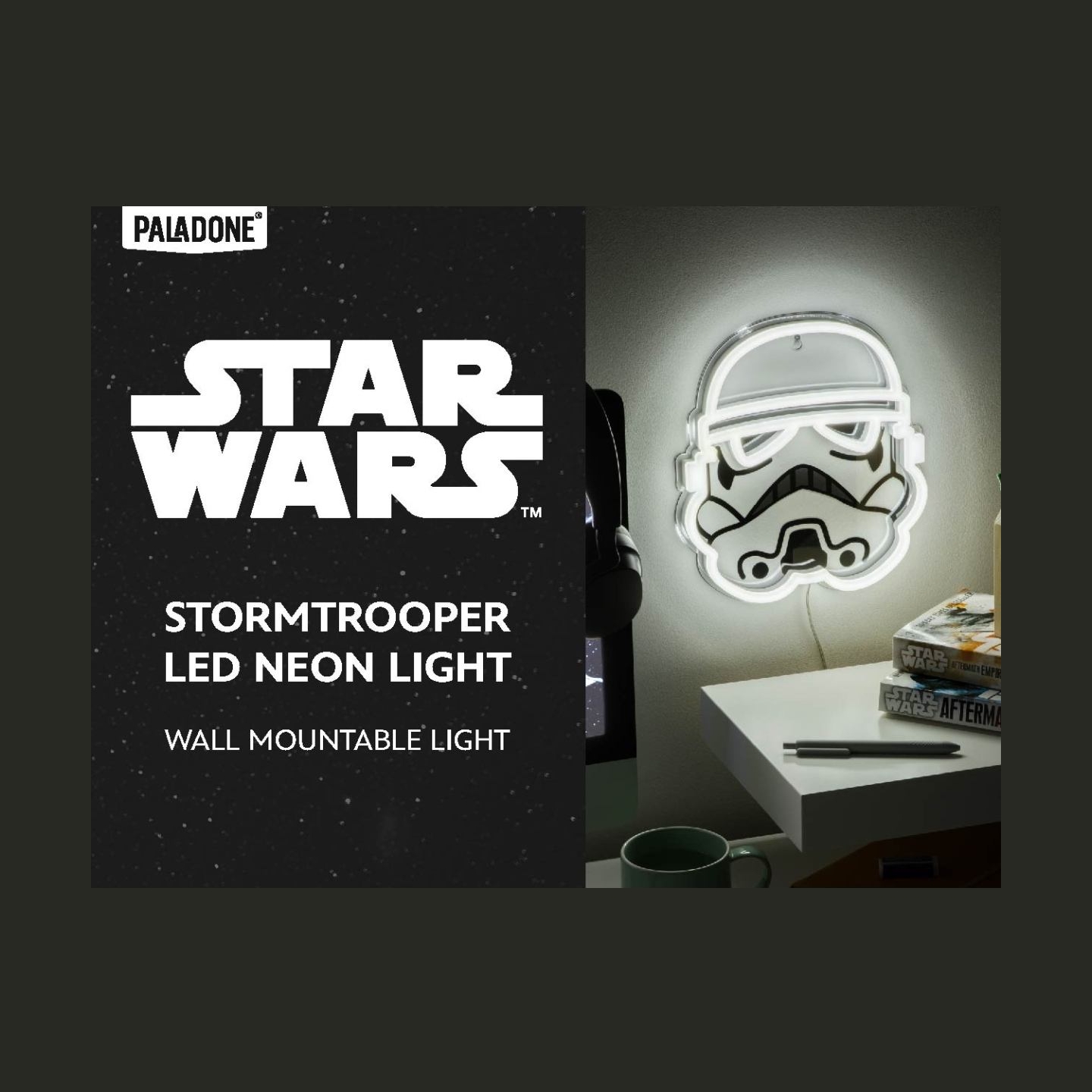 Paladone Star Wars Stormtrooper Wall Mountable LED Neon Light